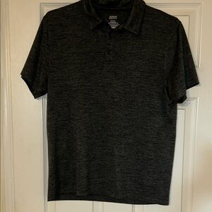 Alfani Men's Charcoal Polo Short Sleeve Shirt